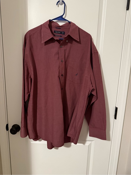 Nautica Other - Nautica Men's Long-Sleeve Dress Shirt in Wine